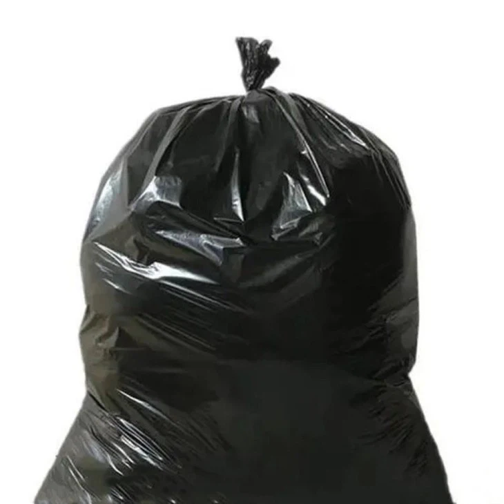 Svart bærbar søppelsekk