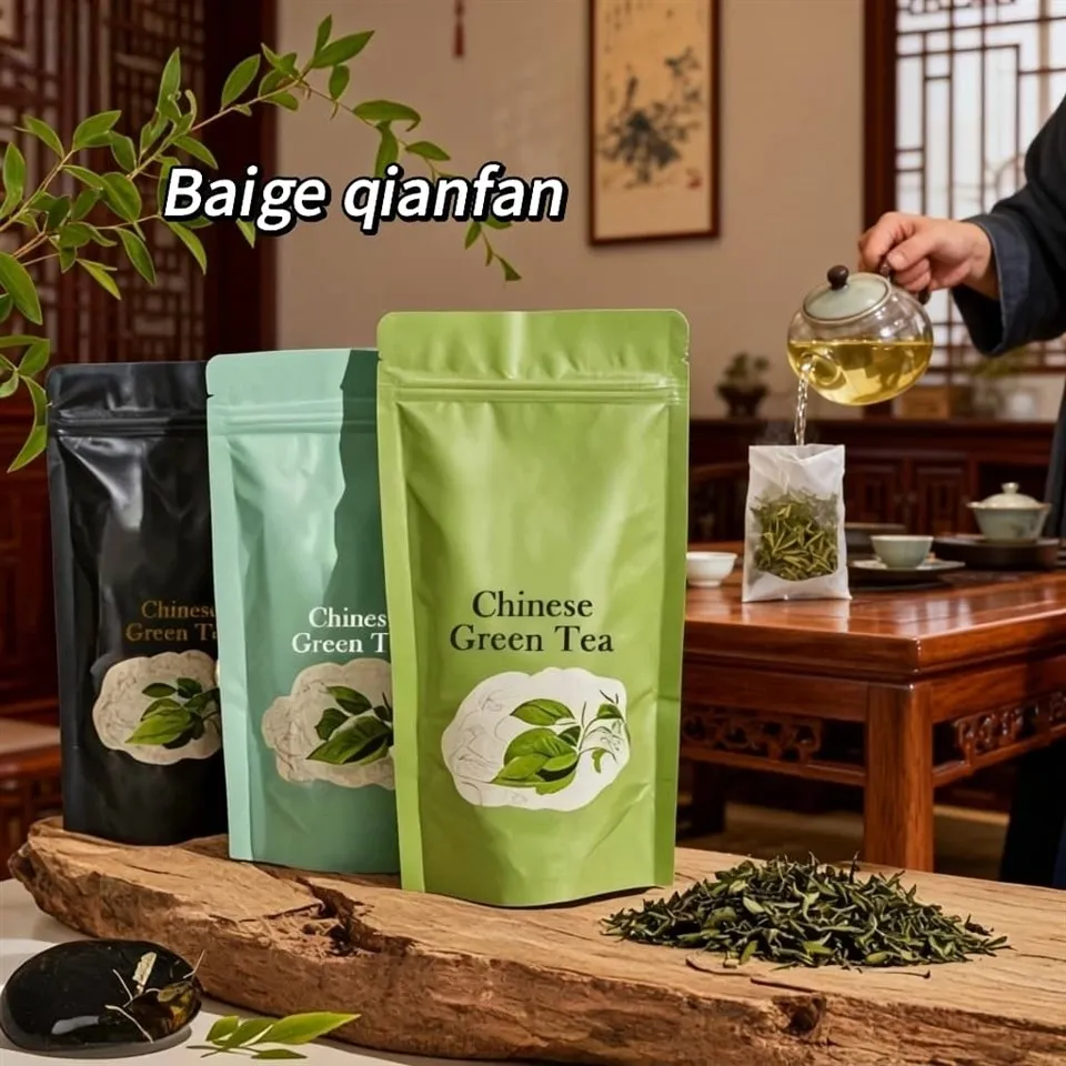 Grønn te emballasjeposer